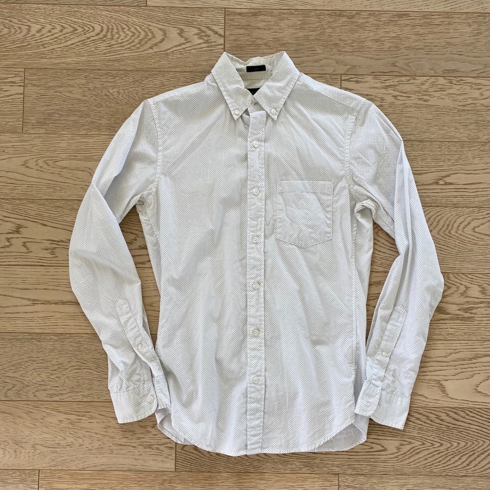 J. Crew pin dot dress slim fit shirt